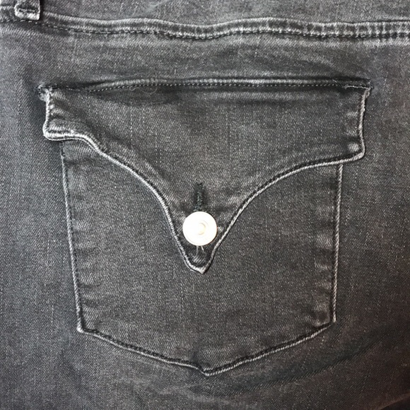 HUDSON Collin Midrise Bootcut Crop womens black denim jeans size 30 - Picture 4 of 15